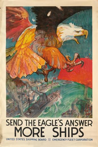 VARIOUS ARTISTS. [WORLD WAR I.] Group of 4 posters. Sizes vary.